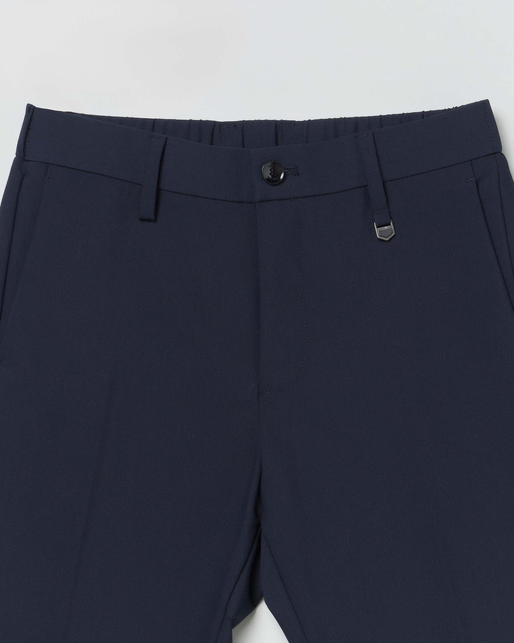 Pantalone chino blu punto milano image