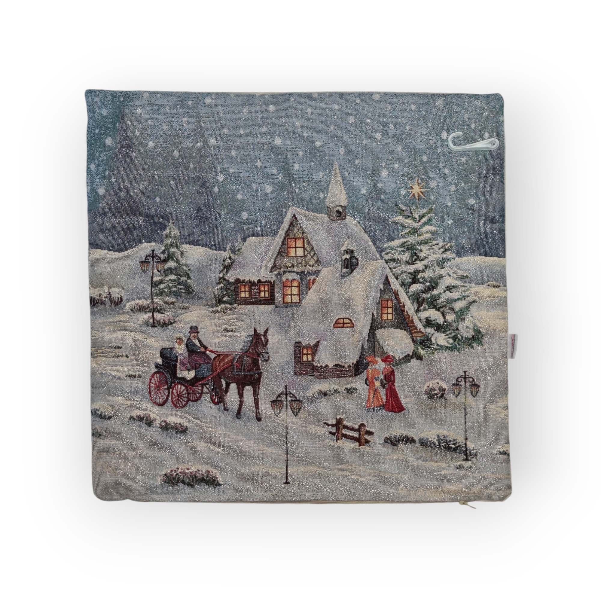 Federe Cuscini Natale 45x45cm - Decorazioni Natalizie Per Divano E Casa Con Cerniera Nascosta - Foto 7
