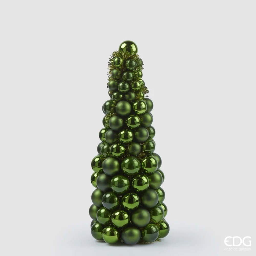 Albero di Natale Topiary Pallemix Cono Verde d.21 h.50 Edg