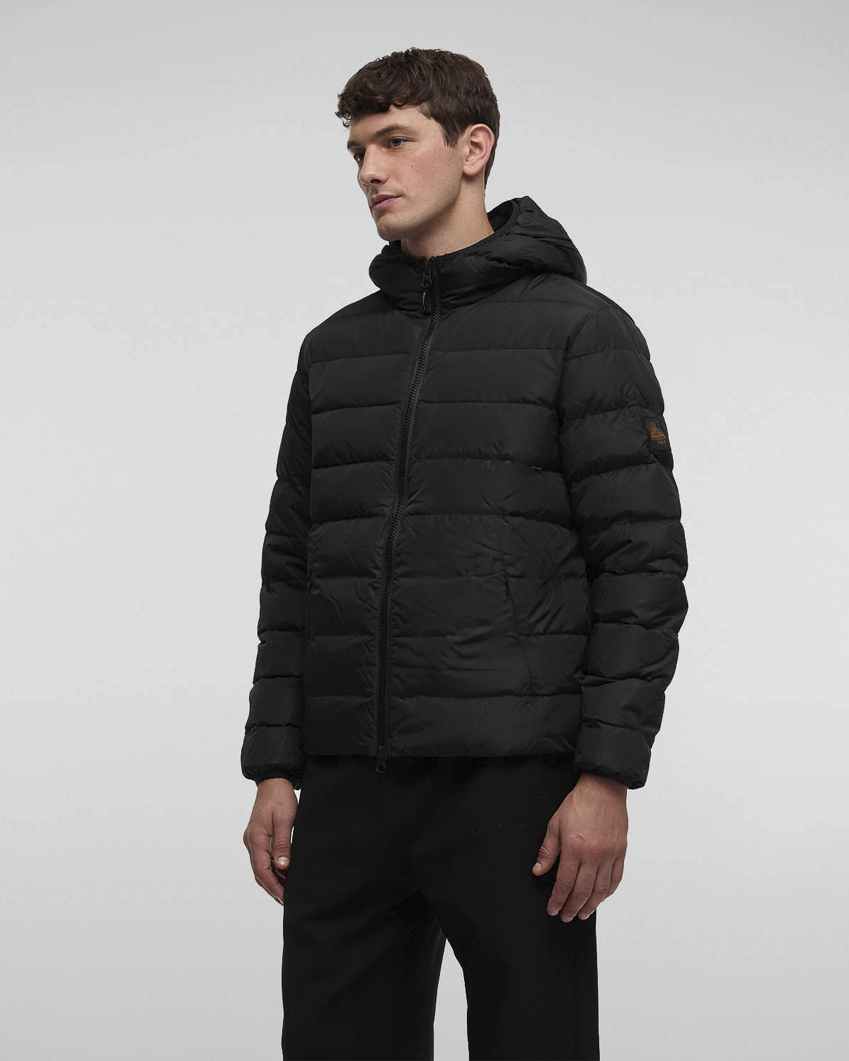 Piumino Keid Jacket nero con cappuccio