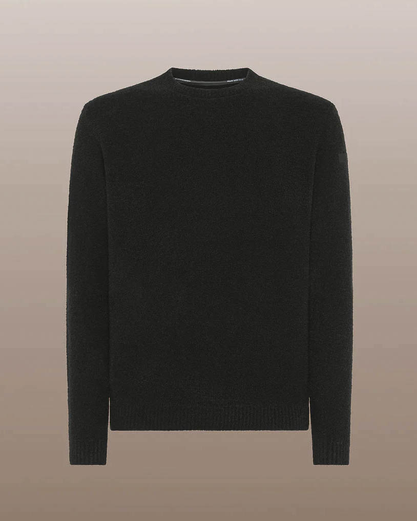 Maglione girocollo Bouclè Round Knit nero