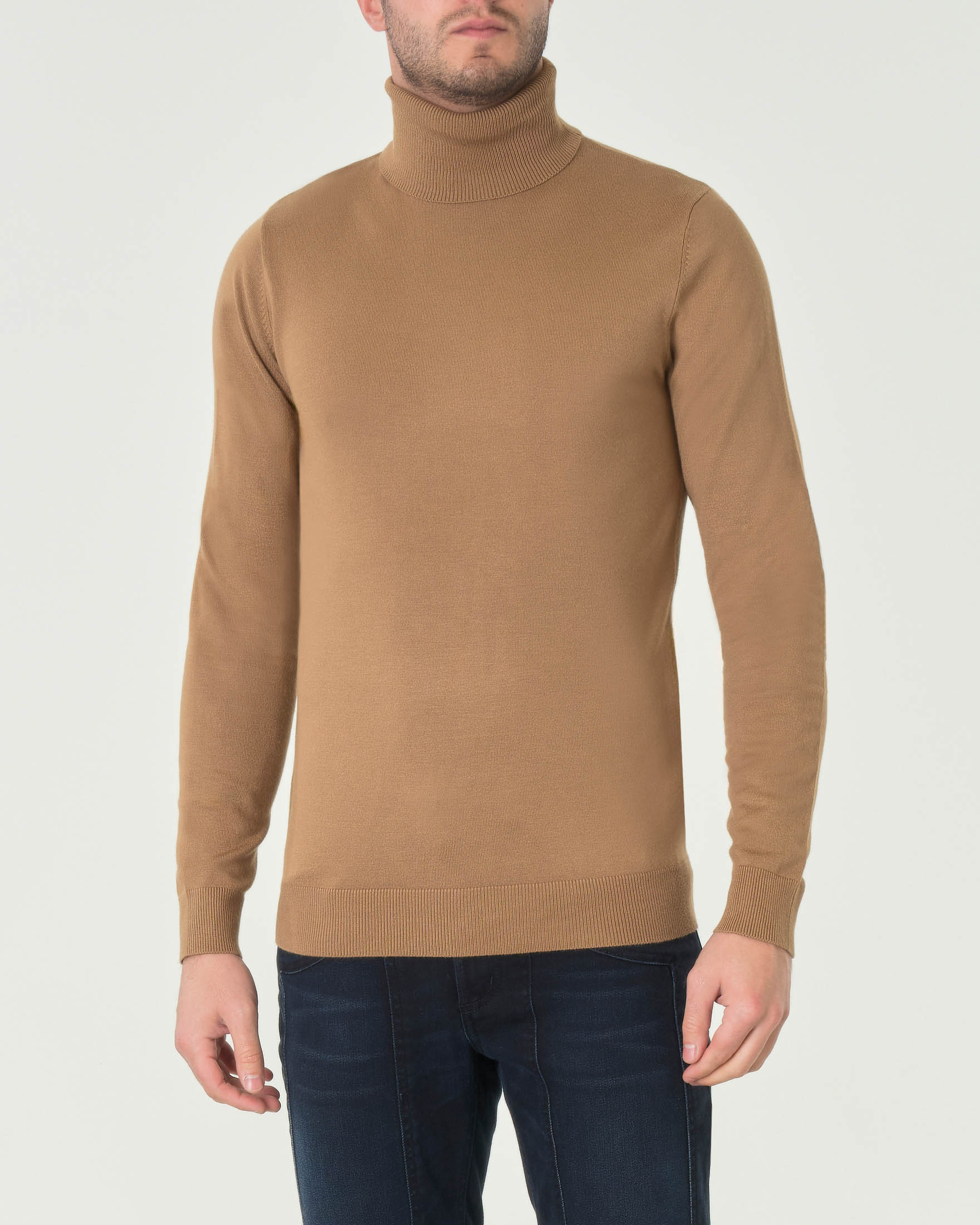 Dolcevita Paul Baker color cammello tinta unita