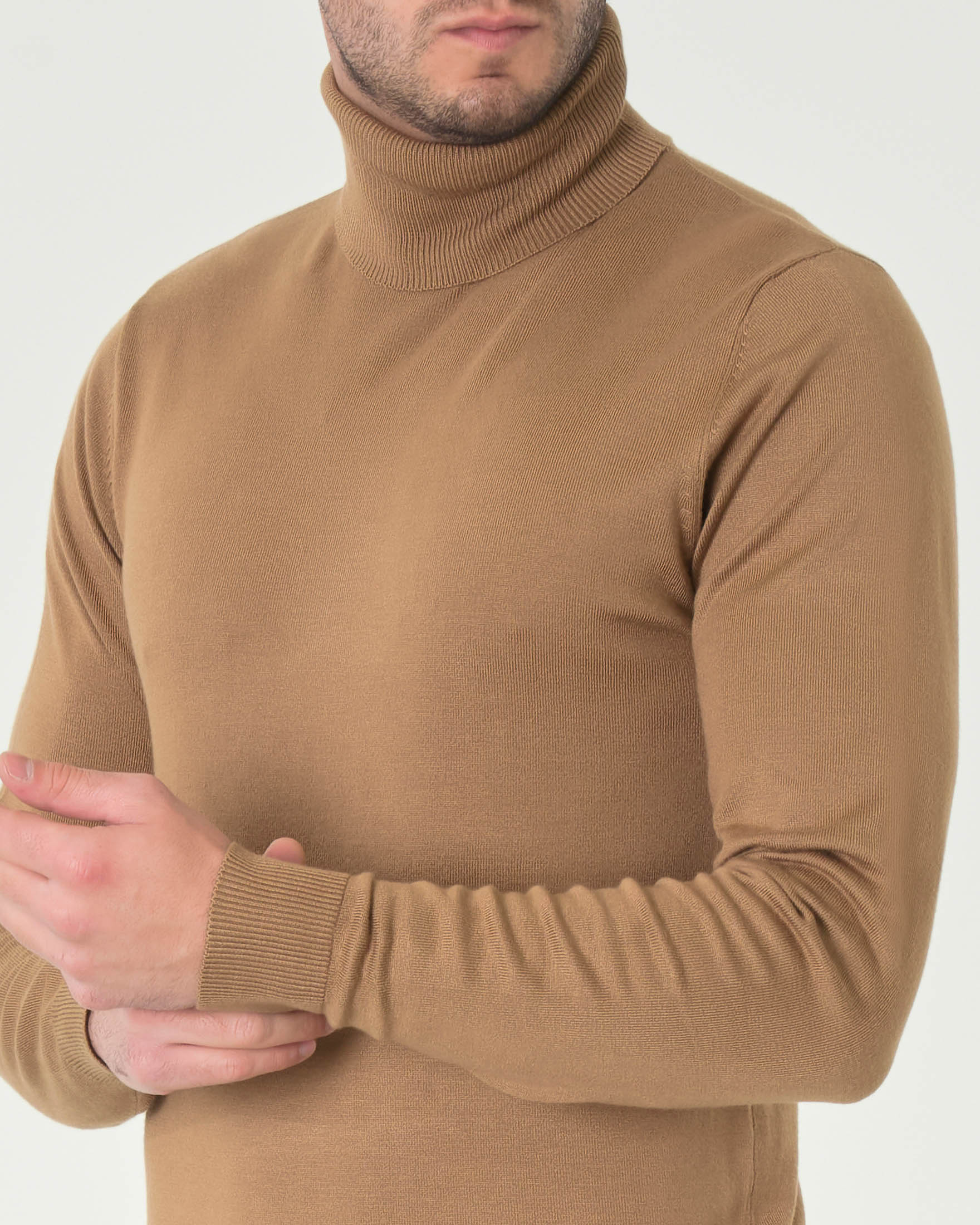 Dolcevita Paul Baker color cammello tinta unita image