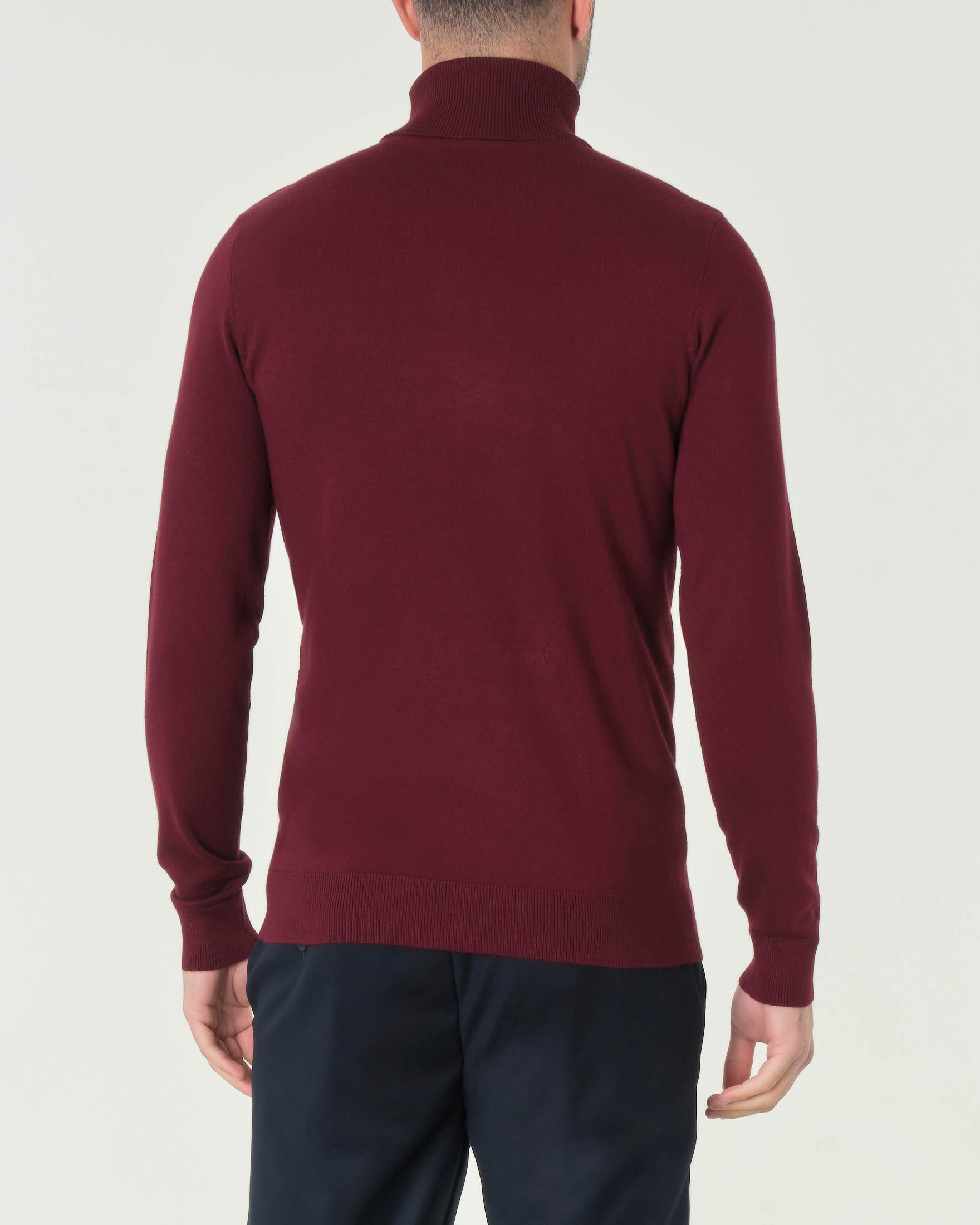 Dolcevita Paul Baker bordeaux tinta unita in viscosa