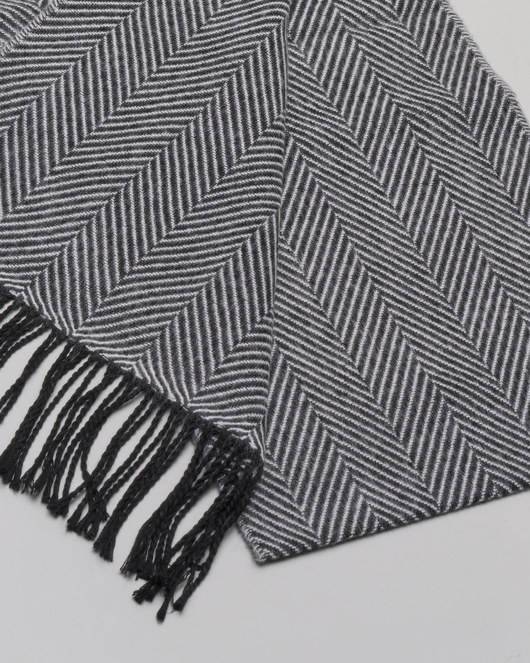 Scarf in wool and cashmere Blue