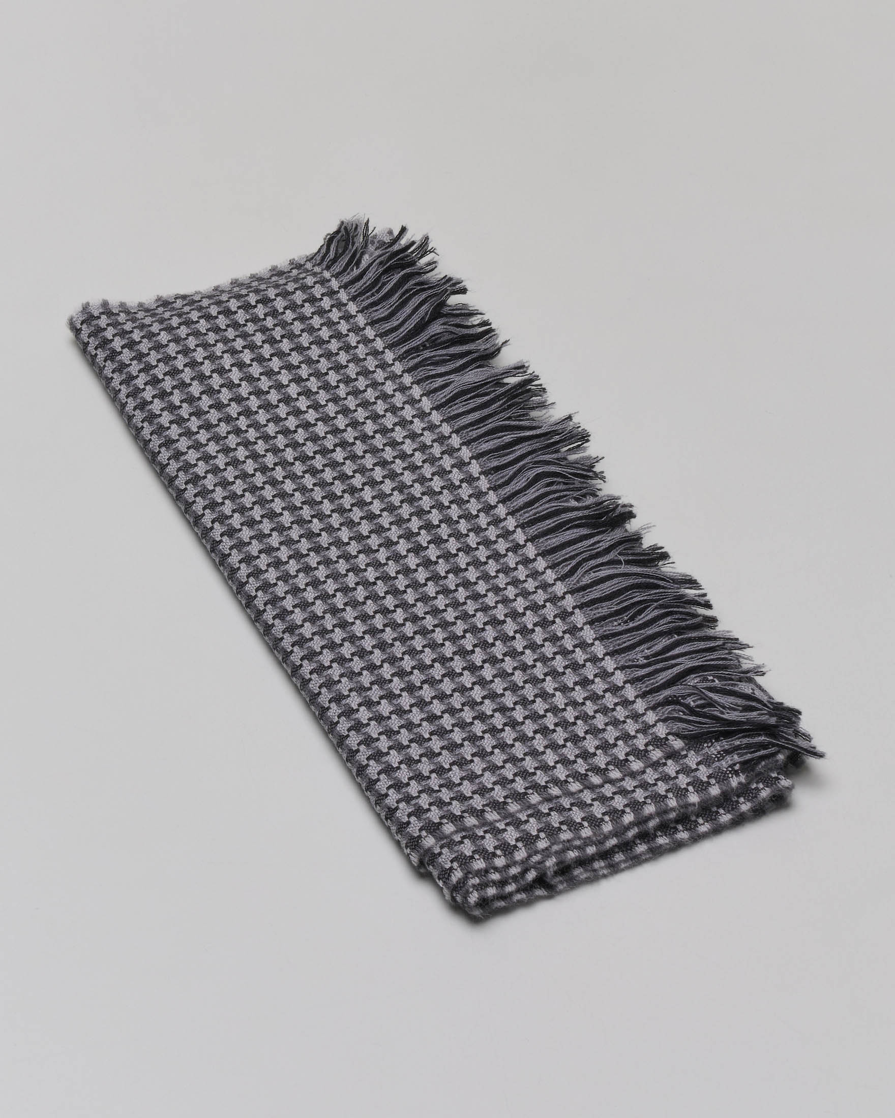 Lana Cashmere Ricamo Sciarpa Lana Bianca Sciarpa Pellizzari Grigia