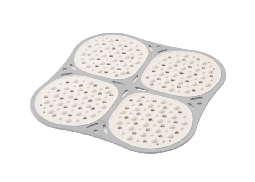Bama Tappeto Doccia Relax Rigido Colore Bianco 53X53 Cm
