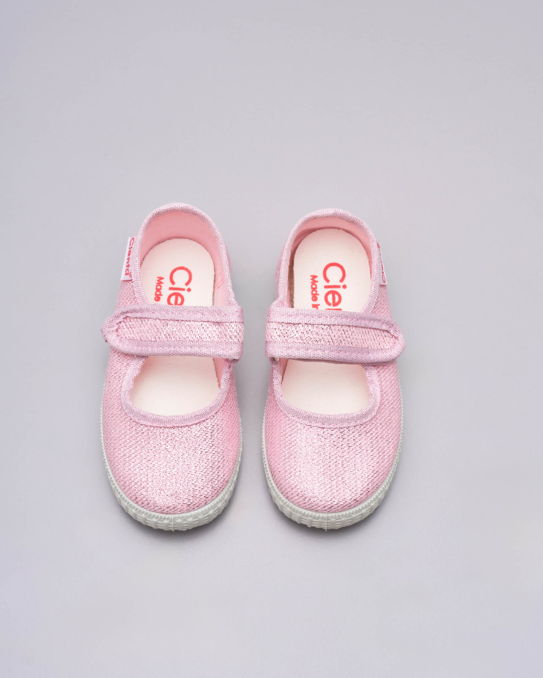 Scapetta Mary Jane rosa in tessuto con lurex image