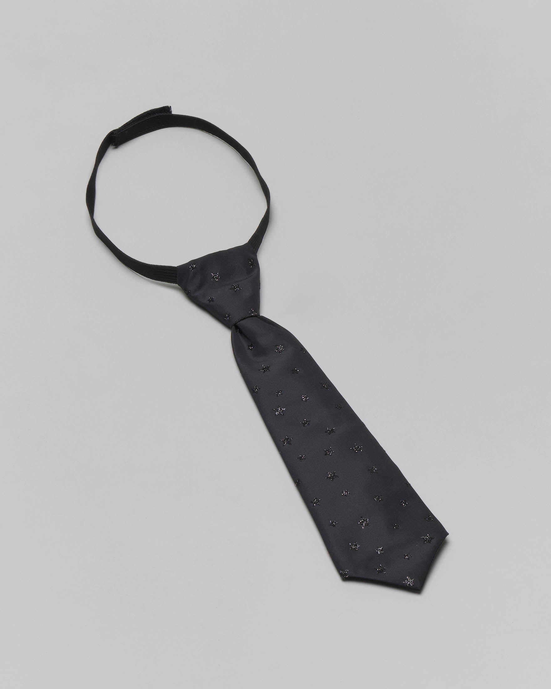 Cravatta Elsy nera con stelline glitter