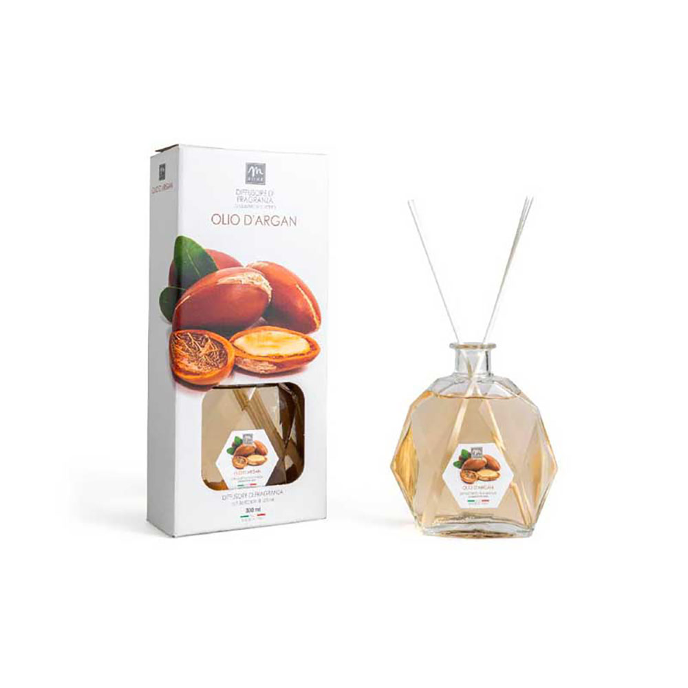 Mercury Diffusore Di Essenza In Bottiglia Esagonale Fragranza Olio D'Argan 300 Ml
