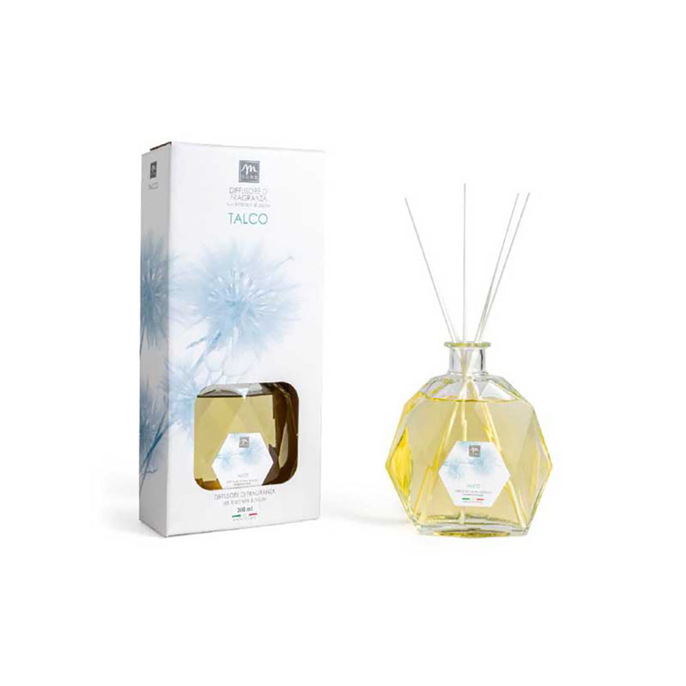 Mercury Diffusore Di Essenza In Bottiglia Esagonale Fragranza Talco 300 Ml