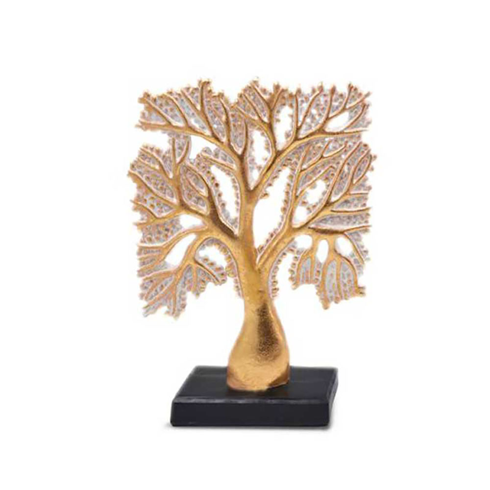 Sud Import Albero In Resina Colore Oro 30H Cm