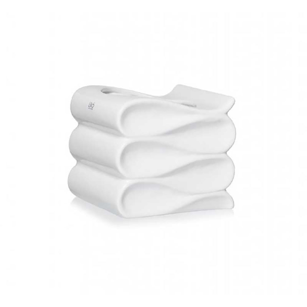 Franco Vetri Vaso Vienna In Ceramica Colore Bianco 11X13X11H Cm