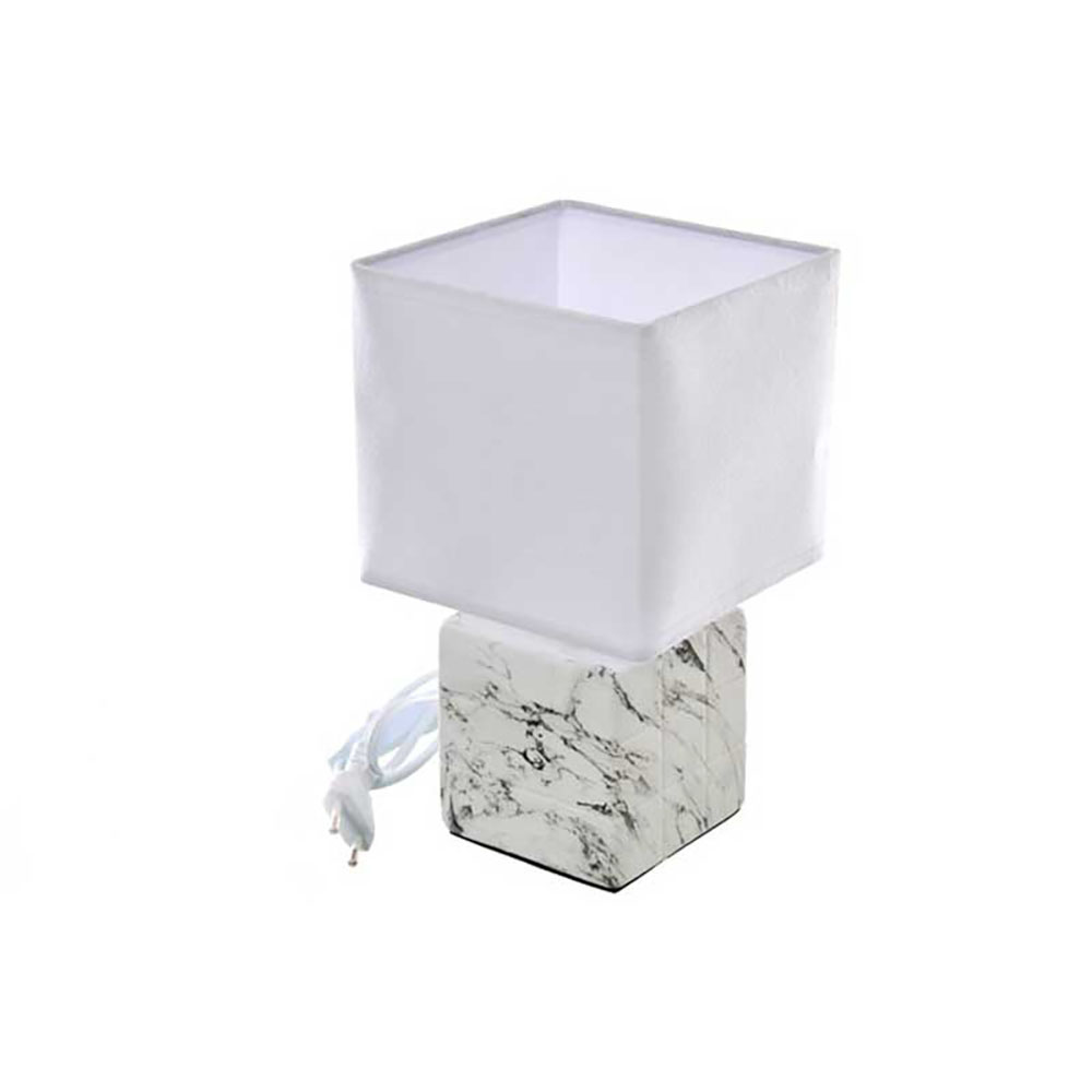 Golden Hill Lampada Marble In Ceramica 14X14X26H Cm