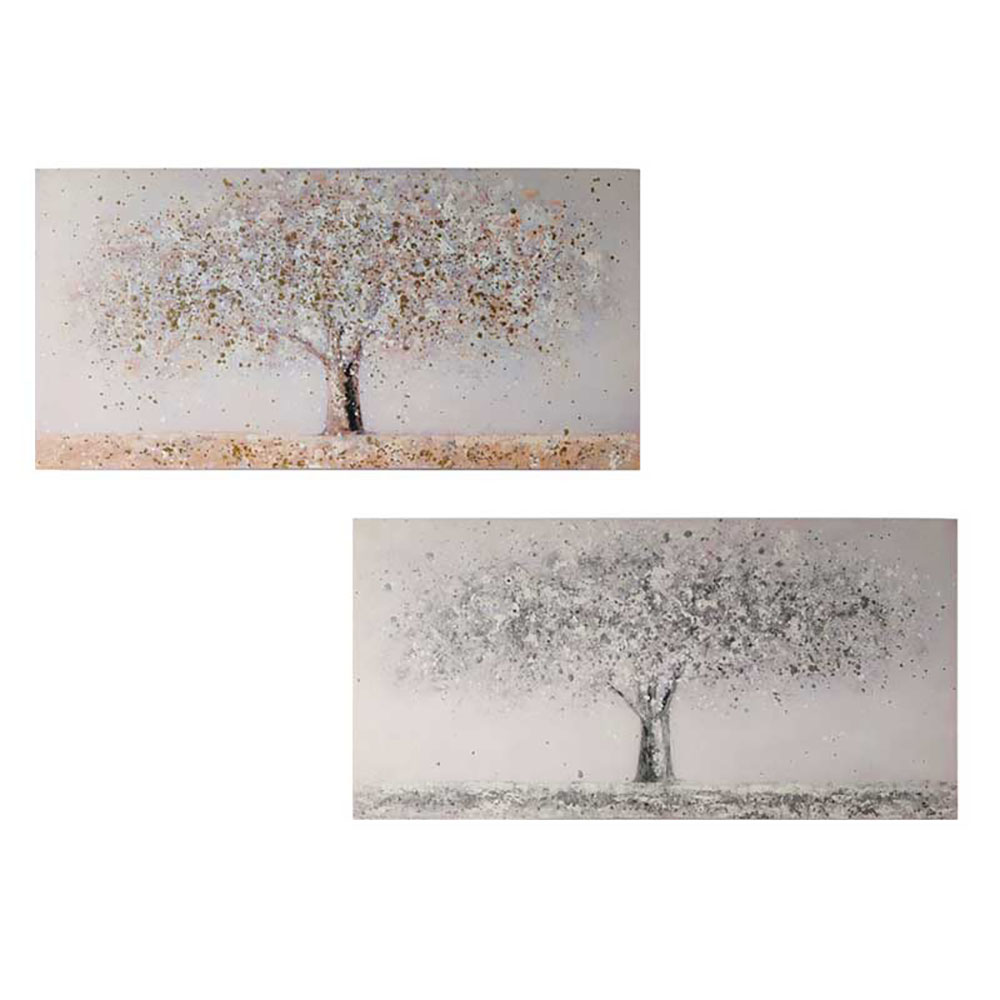 Ad Trend Oleografia Albero Su Tela 40X80 Cm - 2 Disegni
