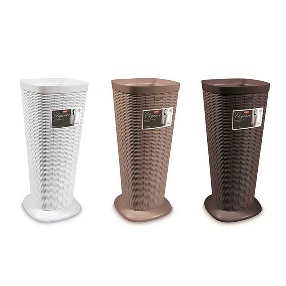 Stefanplast Porta Ombrelli Elegance Effetto Rattan In Plastica 25,5X25,5X57H Cm - 3 Colori
