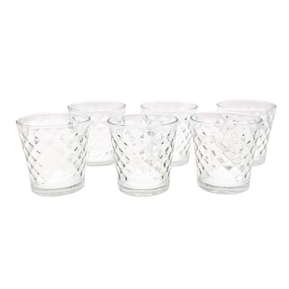 Glass Set 6 Bicchieri Crystal In Vetro 28 Cl