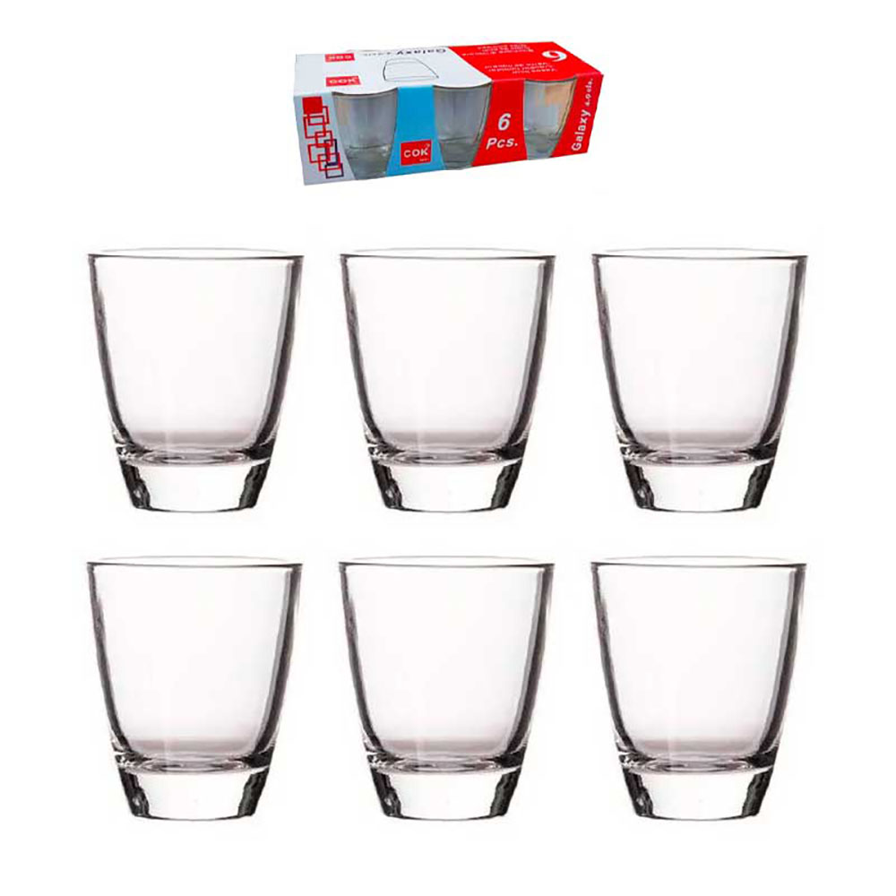 Cegeco CoK Set 6 Bicchierini Liquore Galaxy In Vetro 4,9 Cl