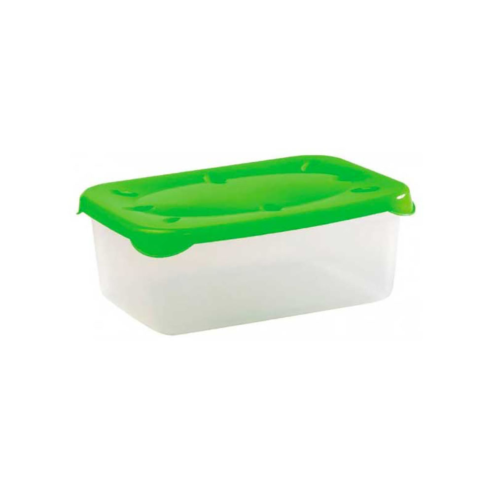 Bronzo Frigo Box Rettangolare In Plastica Colore Verde 3 Lt