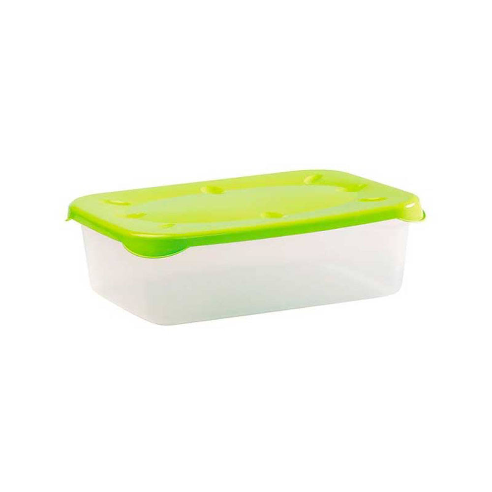 Bronzo Frigo Box Rettangolare In Plastica Colore Verde Chiaro 1 Lt