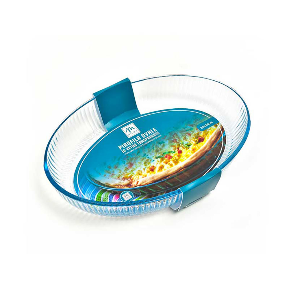 Mercury Pirofila Ovale In Vetro 35X24X6H Cm