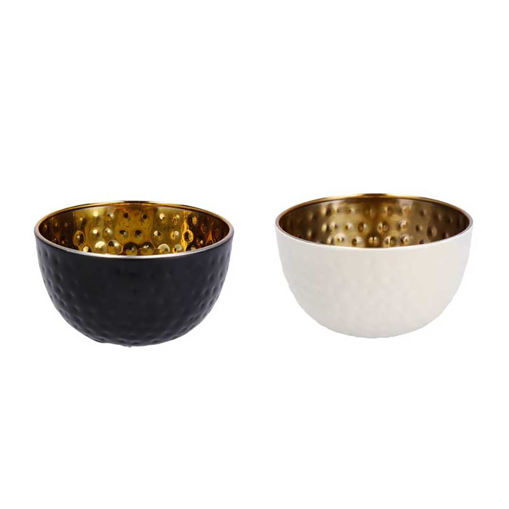 Ad Trend Ciotola In Acciaio Con Interno Dorato Diametro 11X6H Cm - 2 Colori