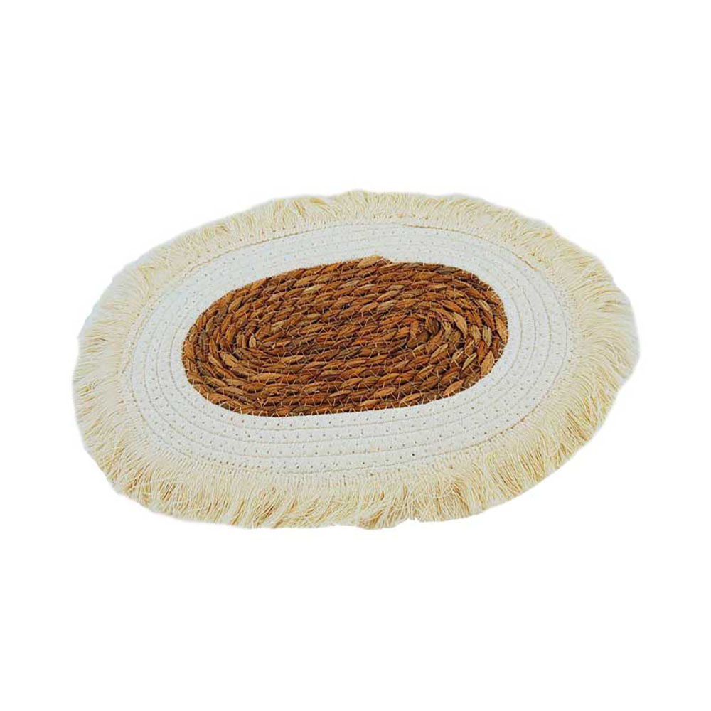 FGF Sottopiatto Ovale In Tessuto E Yuta 30X23 Cm