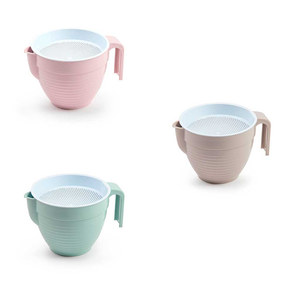 Plastic Forte Brocca In Plastica Con Colino Colori Pastello - 3 Colori