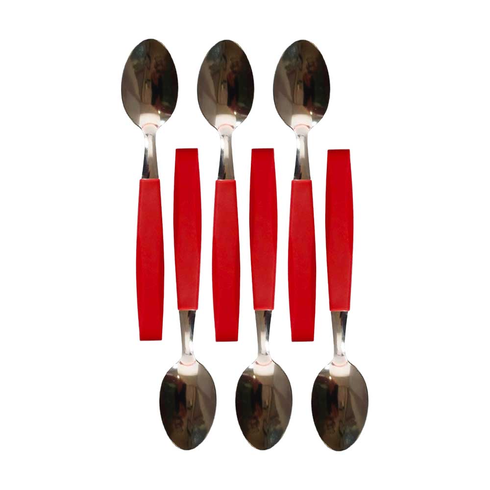 Smarty Set 6 Cucchiai Da Tavola Colore Rosso