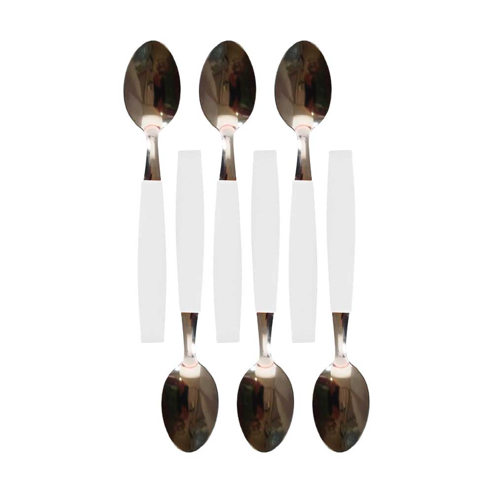 Smarty Set 6 Cucchiai Da Tavola Colore Bianco