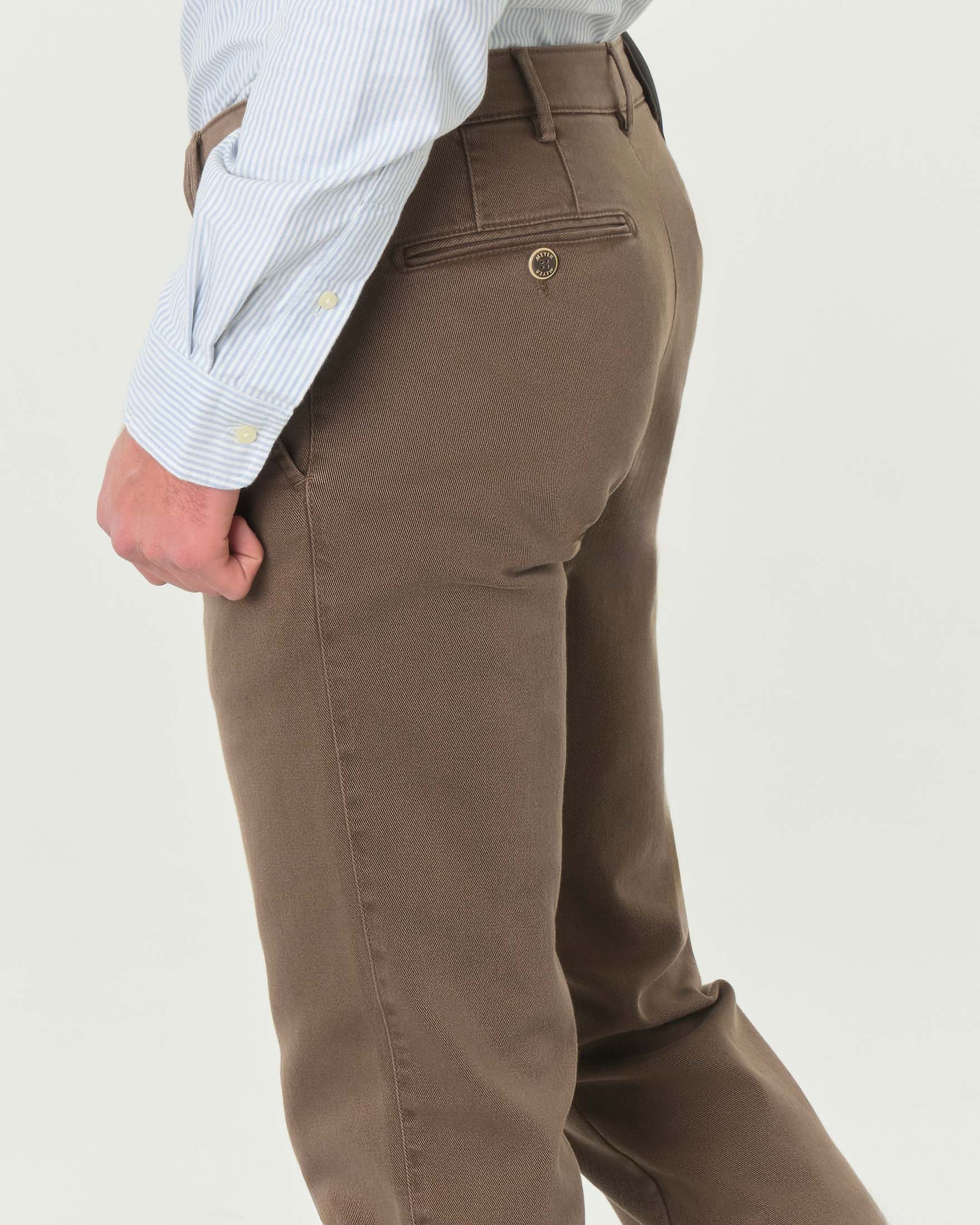 Pantalone Rio fango in drill di cotone stretch a gamba dritta image