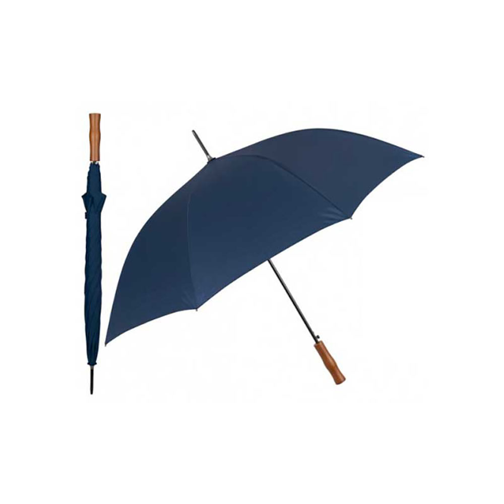 Perletti Ombrello Lungo Antivento Con Apertura Automatica Colore Blu Diametro 103 Cm