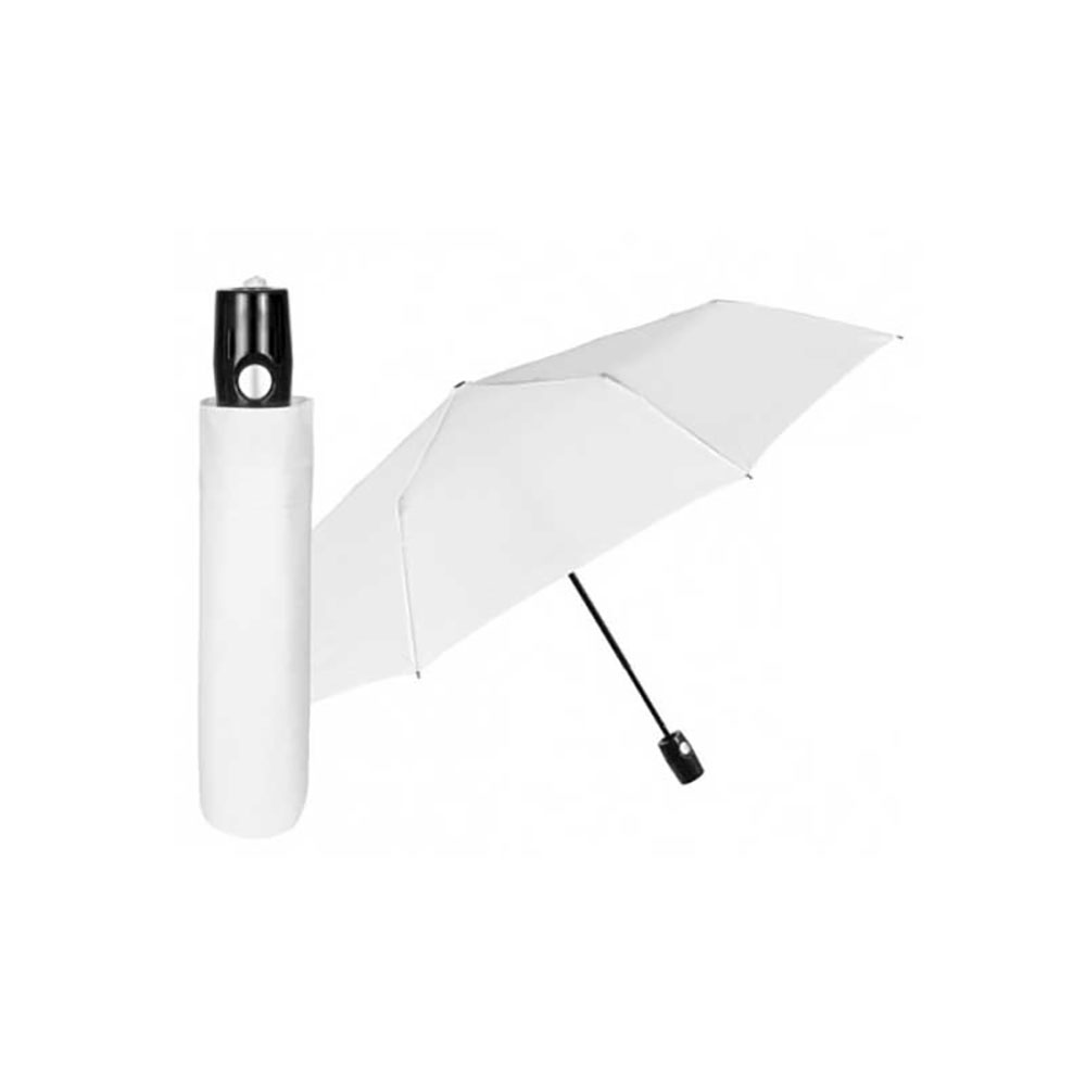 Perletti Ombrello Mini Con Apertura Automatica Colore Bianco Diametro 96 Cm
