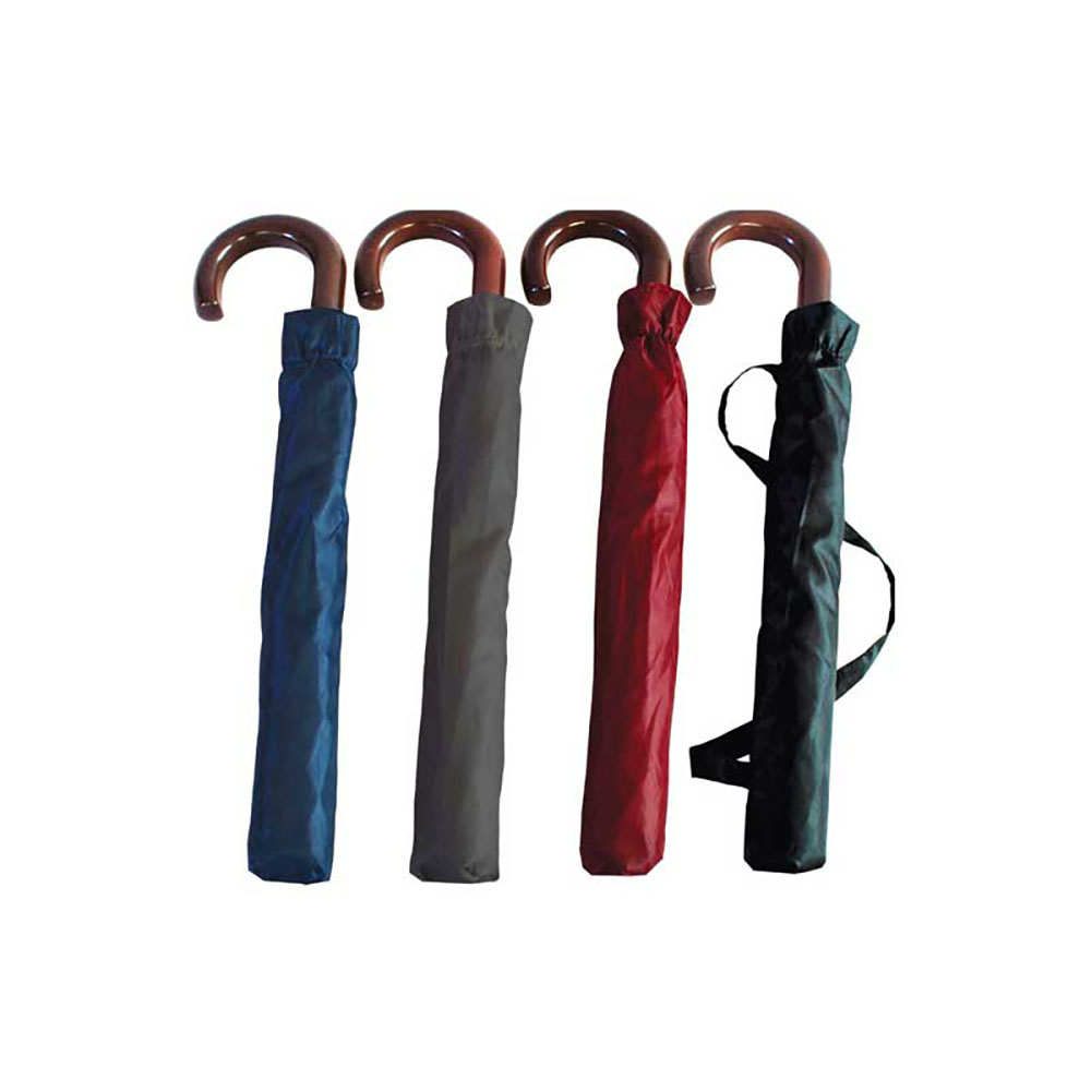 Idea Pioggia Ombrello Golf Con Manico Curvo In Legno - 4 Colori