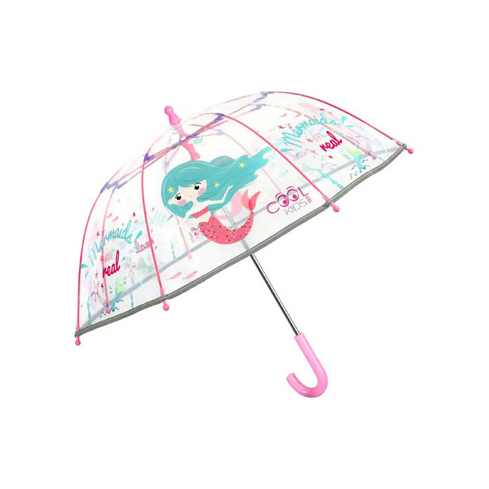 Perletti Ombrello Bimba A Cupola Sirenetta Diametro 75 Cm