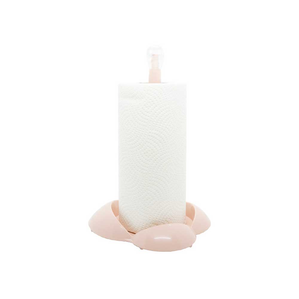 Belli E Forti Porta Rotolo Gaia In Plastica Colore Rosa 19,5X17X29H Cm