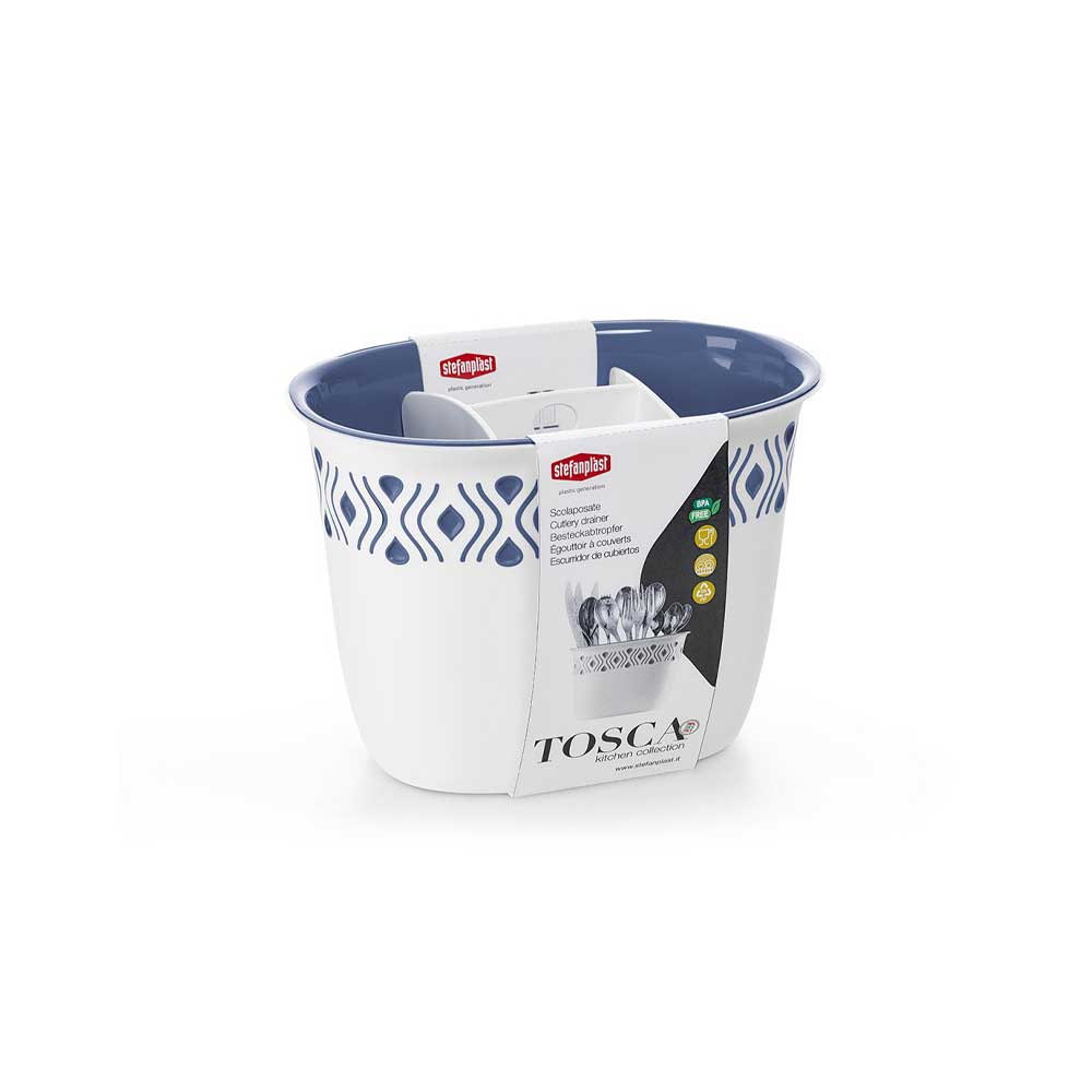 Stefanplast Scolaposate Tosca In Plastica Colore Blu 19,5X13,5X14H Cm