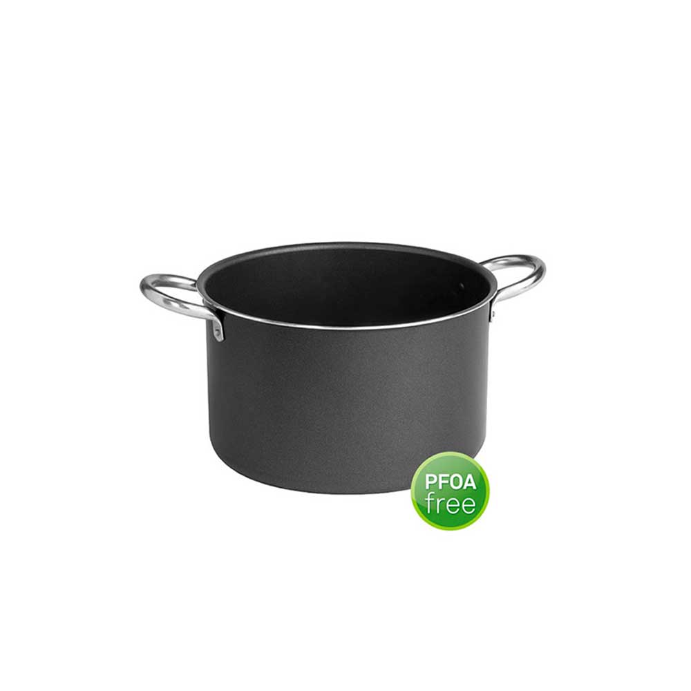 Pentalux Pentola Black Line In Alluminio Con Maniglie In Metallo Diametro 18 Cm