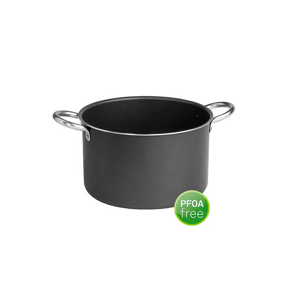 Pentalux Pentola Black Line In Alluminio Con Maniglie In Metallo Diametro 20 Cm