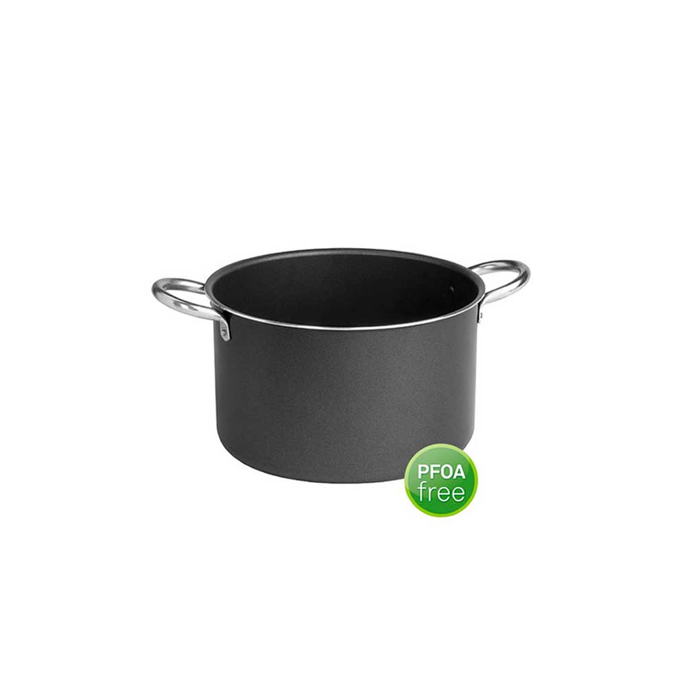 Pentalux Pentola Black Line In Alluminio Con Maniglie In Metallo Diametro 16 Cm