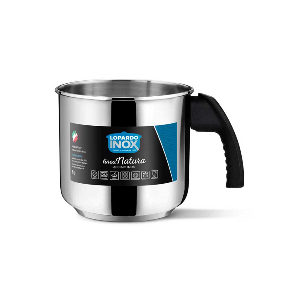 Leopardo Natura Bollilatte In Acciaio Inox Diametro 14 Cm