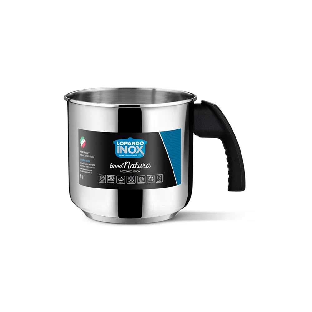 Leopardo Natura Bollilatte In Acciaio Inox Diametro 12 Cm