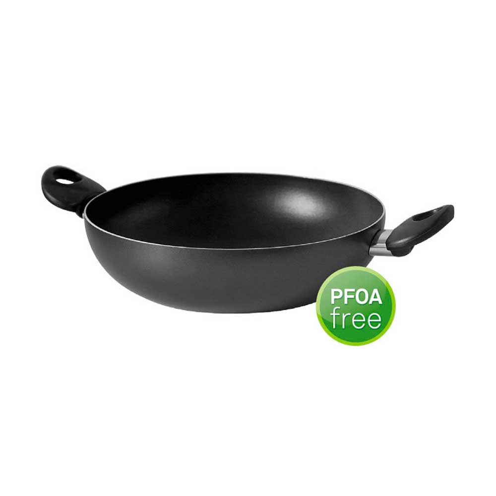 Pentalux Tegame Alto Black Line In Alluminio Con 2 Manici Diametro 32 Cm