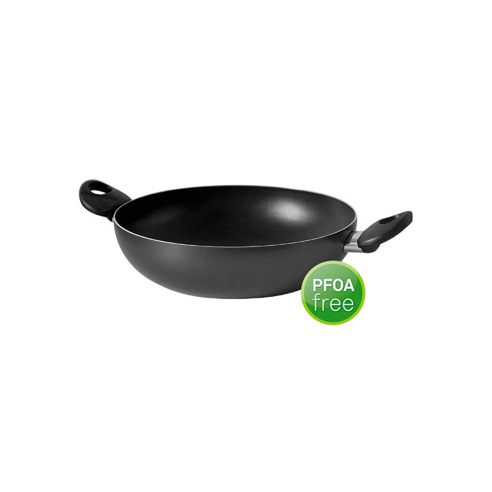 Pentalux Tegame Alto Black Line In Alluminio Con 2 Manici Diametro 24 Cm