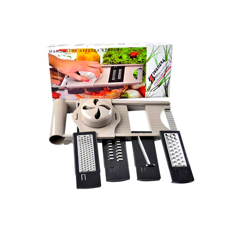 Svanera Mandolina Affetta Verdure A 5 Lame Con Proteggi Dita