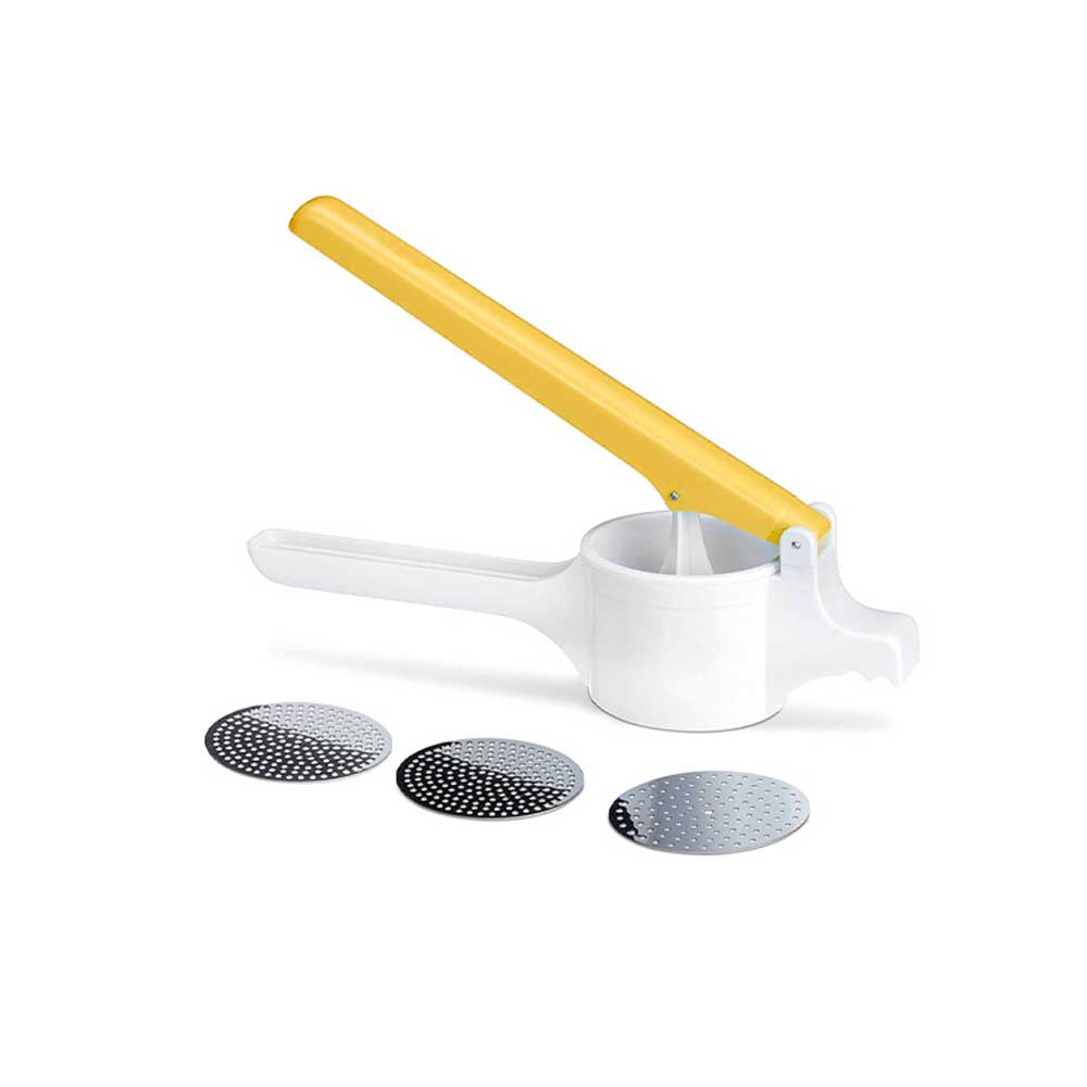 Pedrini Schiacciapatate In Plastica Con 3 Dischi