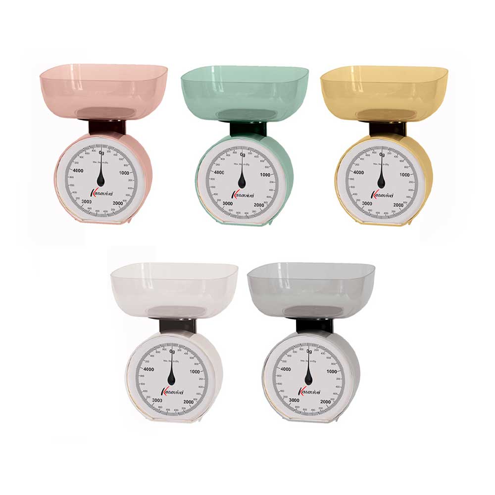 Kasaviva Bilancia Meccanica Da Cucina Break Shabby 5 Kg - 5 Colori