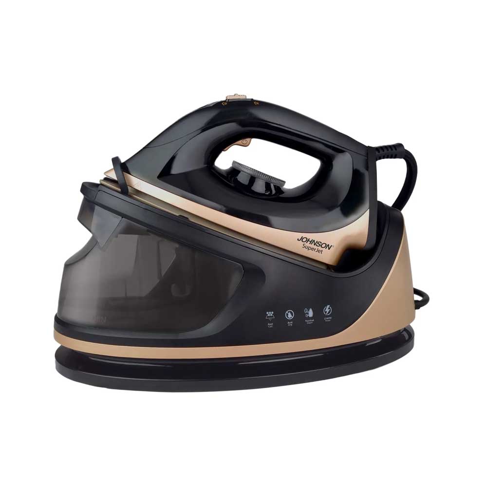 Johnson Ferro Da Stiro Super Jet Pro Con Piastra In Ceramica E Serbatoio 1,2 Lt 2700 W