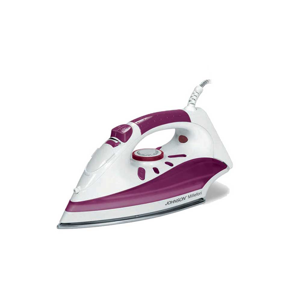 Johnson Ferro Da Stiro A Vapore Millefiori Con Piastra In Acciaio Inox Colore Viola 2200 W 