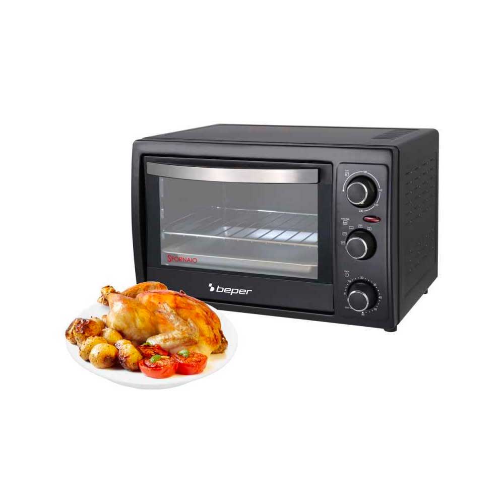 Beper Forno Elettrico Ventilato Family Line 30 Lt 1300 W 46X37,5X27,5H Cm